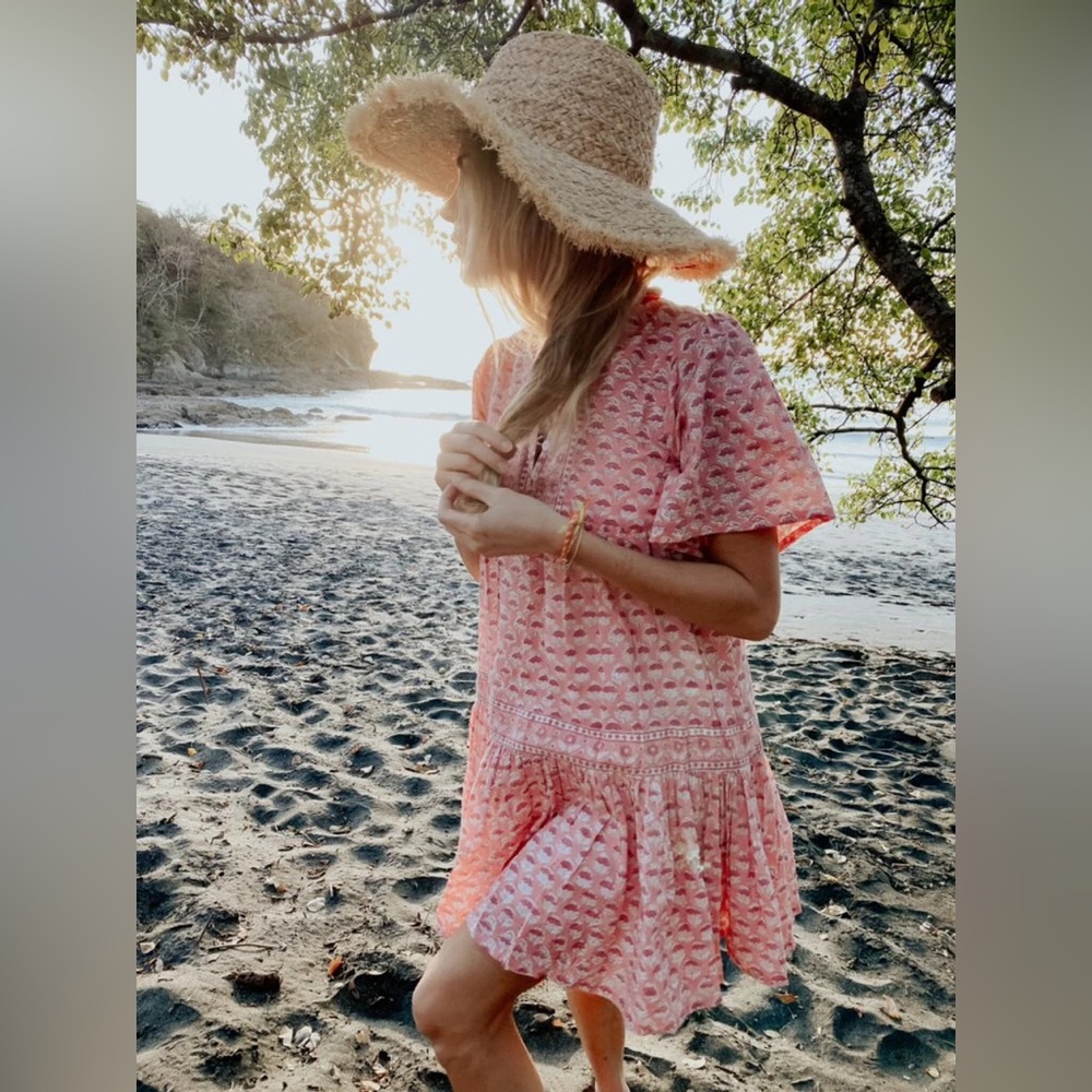 Marea Tiki Coverup Dress Pink Multi